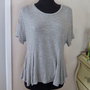 Mossimo for Target T-shirt with Flounce - Heather Gray, XXL